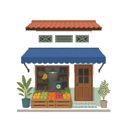 Street grocery: open the doors