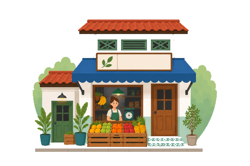 Street grocery: add a backroom